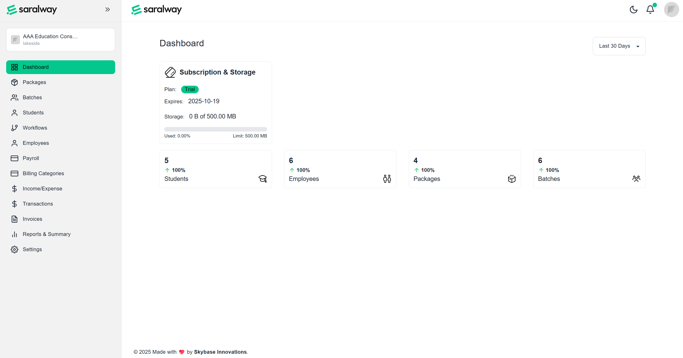 Demo of SaralWay